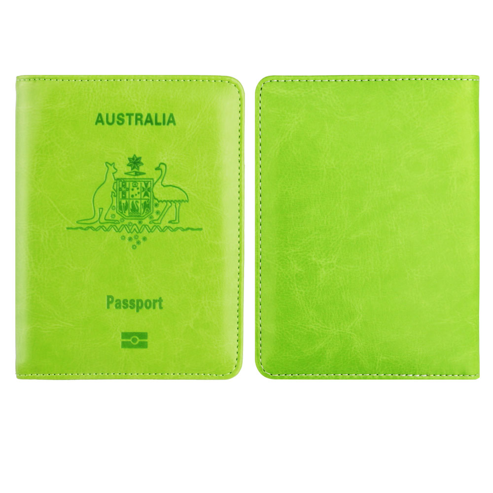 맞춤형 이름 호주 RFID 차단 PU 가죽 여권 홀더, - Travel Accessories Wallet 리뷰 및 가격