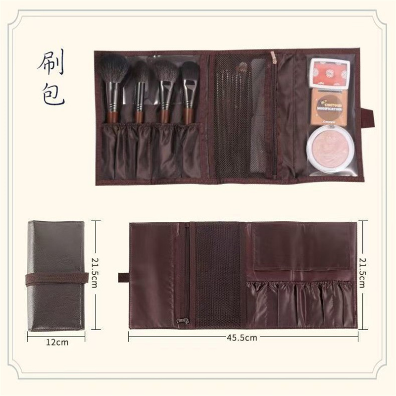 PU 가죽 메이크업 브러쉬 롤백 접이식 화장품 브러쉬  - Travel Accessories Organizer Bag 리뷰 및 가격
