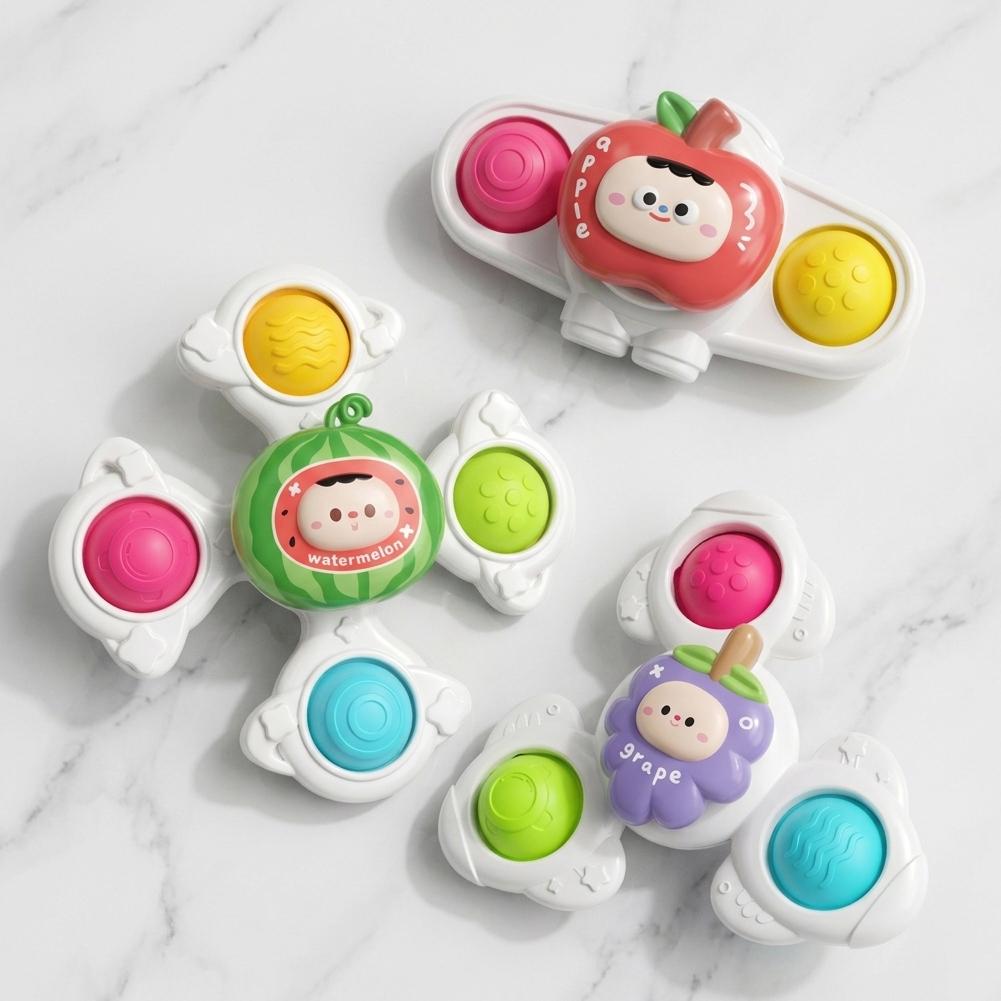 3개 세트 아기 흡착식 피젯 스피닝 장난감 식탁 욕실  - Travel Accessories Baby 리뷰 및 가격