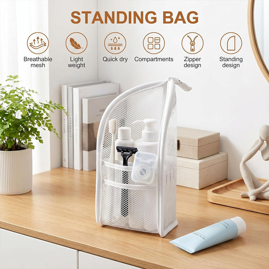 휴대용 메시 소재의 여행용 세면도구 가방 1개, 다용도 - Travel Accessories Organizer Bag 리뷰 및 가격