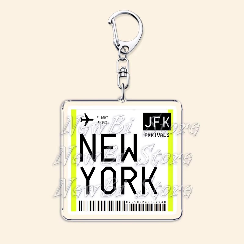 여행용 비행기 티켓, 탑승권, 열쇠고리, 런던, 파리, - Travel Accessories Jewelry 리뷰 및 가격